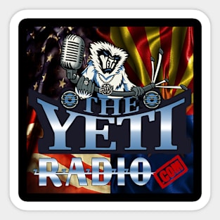 THE YETI RADIO US/AZ SQUARE Sticker